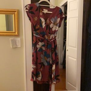 Floral wrap dress
